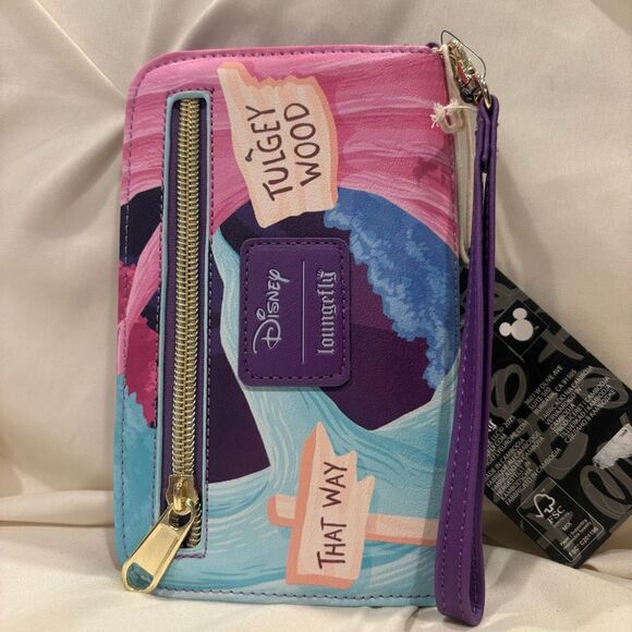 Loungefly Disney Alice In Wonderland Alice Cheshire Cat Tech Wristlet Wallet NWT - Picture 3 of 7
